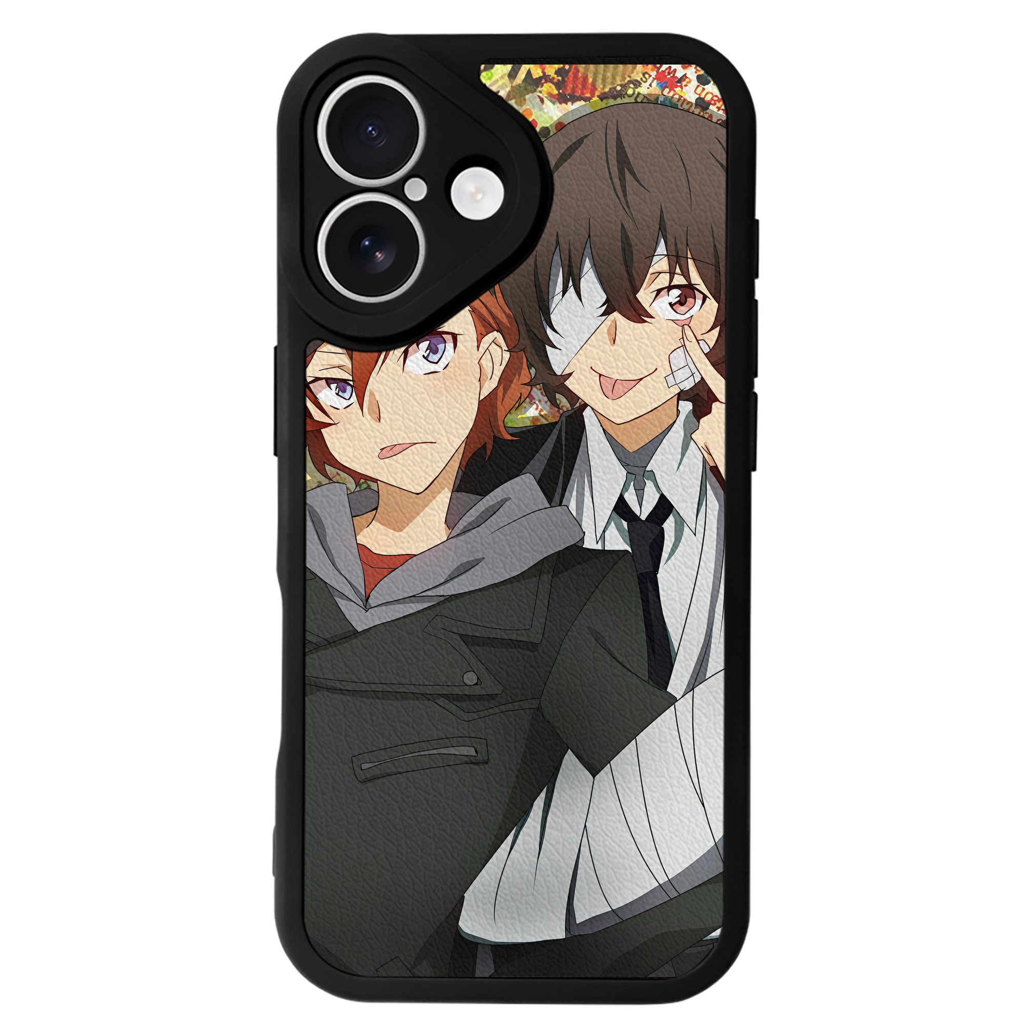 （画像用） 文豪ストレイドッグス Bungo Stray Dogs 【iPhone 16シリーズ対応】シリコンスマホケース（レザー調） 材質：シリコン